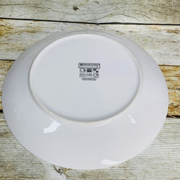 Denmark Tools For Cooks White Oven Safe Coupe 10.5" Porcelain Dinner Plate Set 3 - Picture 7 of 15